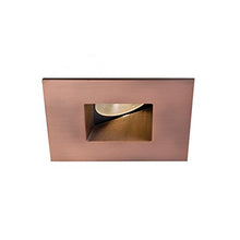 Load image into Gallery viewer, WAC Lighting HR2LEDT509PS830CB Tesla PRO 2&quot; LED Square 0-30 Degree Adjustable Trim with Light Engine 3000K Spot Beam, 15, Copper Bronze
