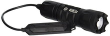 Load image into Gallery viewer, Elzetta A315 Alpha 1-Cell Flashlight with Crenellated Bezel Ring, Standard Lens, Remote Tape Switch with 5&quot; Cable
