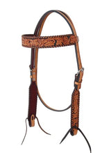 Load image into Gallery viewer, Rafter T Ranch Co Floral Tooled Browband
