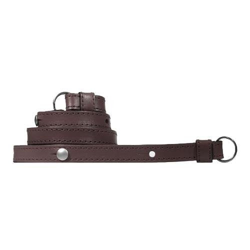 Leica Traditional carrying strap, Box calf leather, dark brn