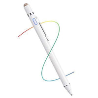 Active Stylus Digital Pen with 1.5mm Ultra Fine Tip Stylus for iPad, Drawing Stylus Pen Compatible for Apple Pencil/Samsung Pen on Touch Screens,White