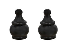 Load image into Gallery viewer, Aspen Creative 24017-32 Steel Lamp Finial in Oil Rubbed Bronze Finish, 1 1/2&quot; Tall (2 Pack)

