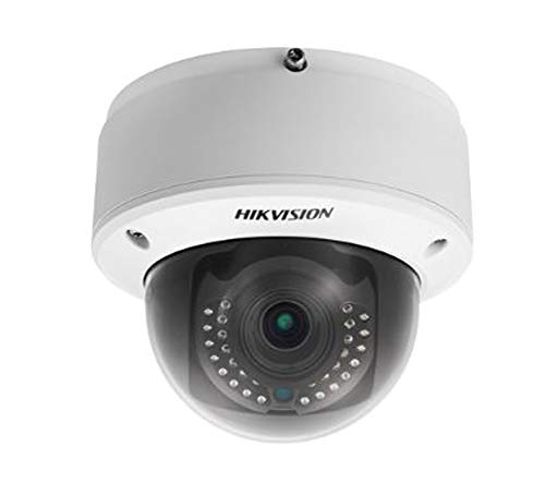 Hikvision 1.3MP WDR Indoor Dome Network Camera with Motorized Varifocal 2.8-12mm Lens, 720p, H264, Day/Night, IR, Audio, Alarm I/O, PoE/12VDC