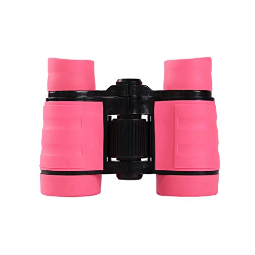 Moolo Binocular Telescope, Outdoor Travel Sightseeing Bird Watching Rubber Children Binoculars (Color : Pink)
