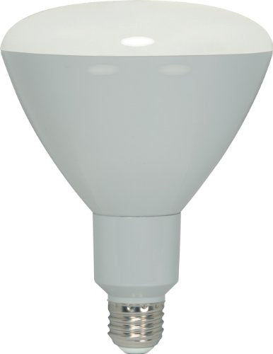 Satco S9145 LED BR40 3000K 103' Beam Spread Medium Base Dimmable Light Bulb, 12W