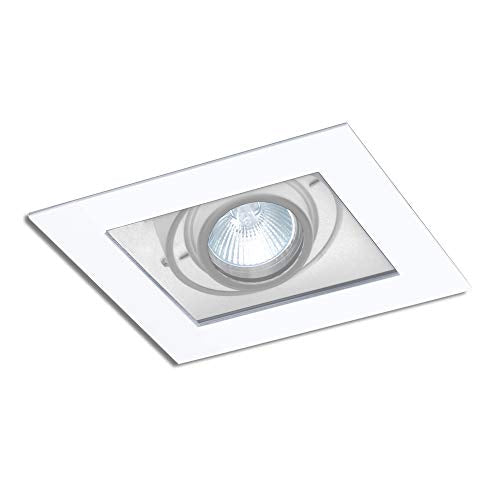 JESCO LIGHTING MMGGU1050-1AW 1-Light Line Voltage New Construction Modulinear Directional Recessed Lighting Fixture