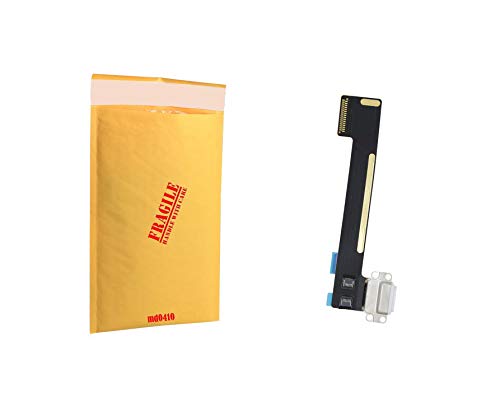 (md0410) White USB Charging Port Charge Dock Connector Charger Flex Ribbon Cable Replacement Compatible for Ipad Mini 4