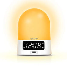 Load image into Gallery viewer, Sharp Sunrise Alarm Clock - Wake to Light! - Color Changing Mood Light - Fast Charge USB Charge Port
