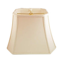 Load image into Gallery viewer, Royal Designs Rectangle Cut Corner Lamp Shade - Eggshell - (5 x 6.5) x (8 x 12) x 10
