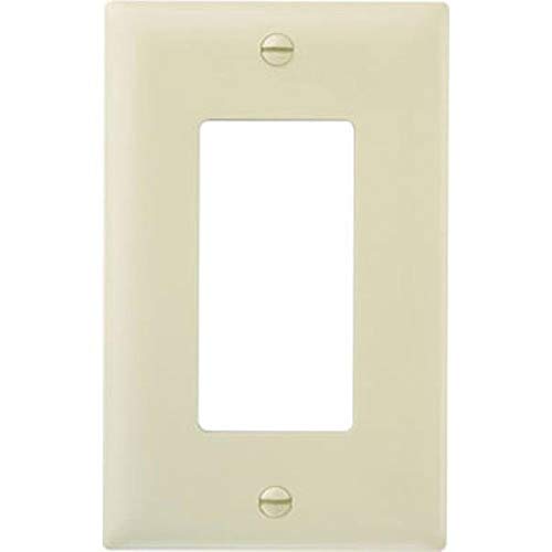 Legrand - Pass & Seymour TP26ICP Trade Master Nylon Wall Plate with One Decorator Opening, One Gang, Ivory