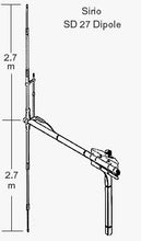 Load image into Gallery viewer, Sirio Sd 27 Dipole Cb/10 Meter Base Antenna

