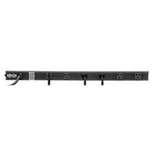 Load image into Gallery viewer, Tripp Lite 6 Right-Angle Outlet Power Strip, 8 ft. Long Cord, Right-Angle 5-15P Plug, 24 inches, 120V, Metal, Black (PS2406RA08B)
