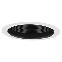 Air Tight Black Baffle Cone Trim for 5-Inch Recessed Housings