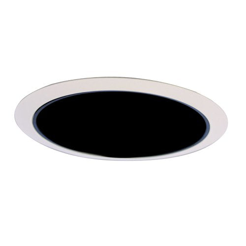 EATON Lighting 426MB 6-Inch Trim Reflector Cone, White Trim with Specular Black Reflector Cone