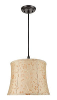 Aspen Creative Gold 70023 Two-Light Pendant with Bell Shaped (Spider) Shade, 14 x 16 x 12