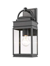 Load image into Gallery viewer, Artcraft Lighting AC8220BK Transitional One Light Outdoor Wall Mount from Fulton Collection in Black Finish, 6.00 inches, 13.50x6.00x5.50
