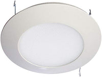 HALO Recessed 70PS 6-Inch Trim Wet Location and Air-Tite Listed Trim with Frosted Albalite Lens, White