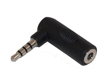 Load image into Gallery viewer, My Cable Mart 3.5mm 4 Conductor TRRS Right Angle Adapter, Male/Female Stereo/Mic
