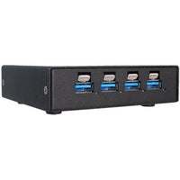 Rugged, Industrial Grade, 4-Port SuperSpeed USB 3.1 Hub with High-Retention USB Connectors and Extended Temperature Operation (USB3-104-HUB)