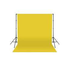 Load image into Gallery viewer, Sunshine Yellow Fabric Photography Backdrop - 8ft(w) x 8ft(h) - Wrinkle-Resistant, Studio Background
