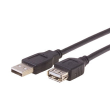 Load image into Gallery viewer, CE Compass 6 FT Black USB 2.0 Type A Female To A Male Extension Cable M/F 1.8M
