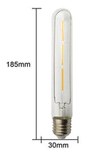 Load image into Gallery viewer, JCKing 2-Pack 3W E27 LED Filament Tube Light Bulb, Tube Shape Bullet Top, 40W Equivalent Replacement Warm White 2700K 270LM

