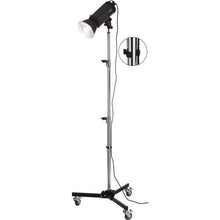 Load image into Gallery viewer, Impact Folding Wheeled Base Stand (Black/Chrome-Plated, 8.5&#39;)
