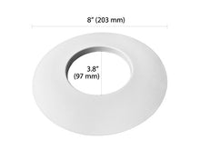 Load image into Gallery viewer, [6-Pack] PROCURU 6&quot; Open Metal Ring Trim for Recessed Can Lights - for BR30, PAR30, LED, Incandescent, CFL, Halogen (White (6-Pack))
