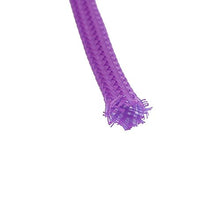 Load image into Gallery viewer, Aexit 4mm Dia Cord Management Tight Braided PET Expandable Sleeving Cable Wrap Sheath Cable Sleeves Purple 16Ft
