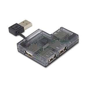 USB 2.0 Mini 4-Port Hub