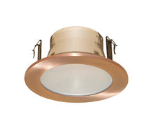 Load image into Gallery viewer, 4 Inches Frosted Lens Shower Trim for Line Voltage Recessed Light-(Copper)- Fit Halo / Juno
