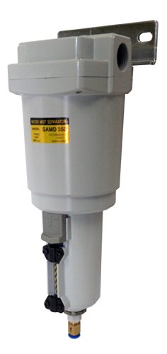 PneumaticPlus SAM250-N02BD-MEP Miniature Air line Coalescing Filter, 1/4