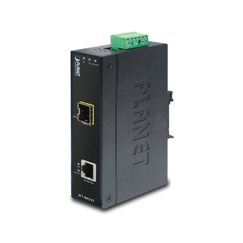 PLANET IFT-805AT / 10/100Base-TX to 100Base-FX (SFP) Industrial Media Converter (-40~75 Degree C)