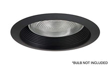 Load image into Gallery viewer, NICOR Lighting 6 inch Black Airtight Recessed Cone Baffle Trim, Fits 6 inch Housings (17550ABK)
