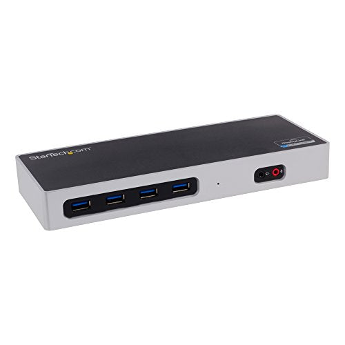 StarTech.com Dual 4K Docking Station - USB C and A (3.0) - Dual Monitor DisplayPort + HDMI Dock for Mac & Windows Laptops (DK30A2DH)