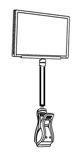 Sign Holder Frame with Clip arm Grid Hook Hanger Wall Hooks Holder Store Product Display Retail peg