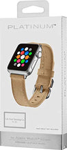 Load image into Gallery viewer, Platinum Leather Band for Apple Watch 38mm - Desert Sand
