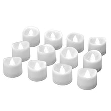 Load image into Gallery viewer, eLander LED Tea Lights Flameless Candle with Timer, 6 Hours on and 18 Hours Off, 1.4 x 1.3 Inch, Cool White, [12 Pack]

