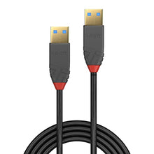 Load image into Gallery viewer, LINDY 36751 1 m Anthra Line USB 3.0 Type A to A Cable - Black
