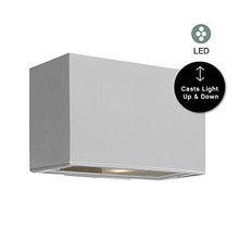 Load image into Gallery viewer, Hinkley Two Light 1645TT-LED Transitional Wall Mount from Atlantis Collection in Pwt, Nckl, B/S, Slvr. Finish, Small, Titanium LED
