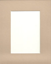 Load image into Gallery viewer, 16x20 Tan Picture Mat with White Core Bevel Cut for 11x14 Pictures
