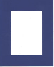 Load image into Gallery viewer, Pack of 5 18x24 Royal Blue Picture Mats Mattes Matting with White Core Bevel Cut for 13x19 Pictures
