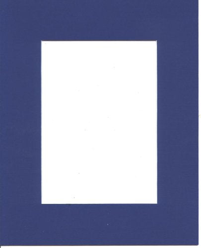 Pack of 5 16x20 Royal Blue Picture Mats Mattes Matting with White Core Bevel Cut for 11x14 Pictures