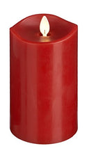Load image into Gallery viewer, Cottage Collectibles Luxury Lite Home Decor Flameless LED Wax Pillar Candle , Red
