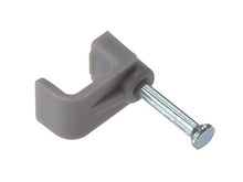 Load image into Gallery viewer, Cable Clip Flat Grey 4.00mm Box 100

