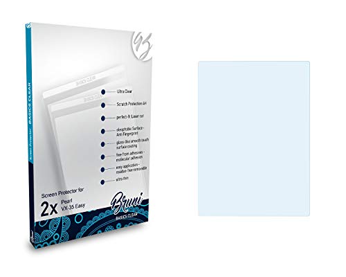 Bruni Screen Protector Compatible with Pearl VX-35 Easy Protector Film, Crystal Clear Protective Film (2X)
