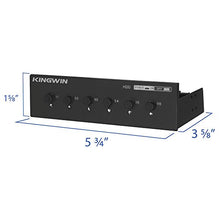 Load image into Gallery viewer, Kingwin Hard Drive Power Switch Module for 2.5 inch/3.5 inch SATA HDD/SSD.  Optimized for SSD, Power On or Off HDDs as Wish, Controls up to Six HDDs, and Provide Longevity to Your Hard Drives
