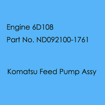 GOWE Fuel Feed Pump Assy for PC300-6 6D108 Fuel Feed Pump Assy ND092100-1761 for Excavator