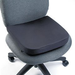 Memory Foam Seat Rest, 13 1/2w X 14 1/2d X 2h, Black