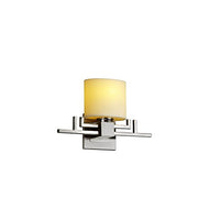 Justice Design Group CNDL-8711-30-AMBR-CROM Candlearia Collection Aero Ada 1-Light Wall Sconce